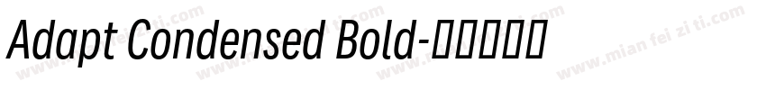 Adapt Condensed Bold字体转换